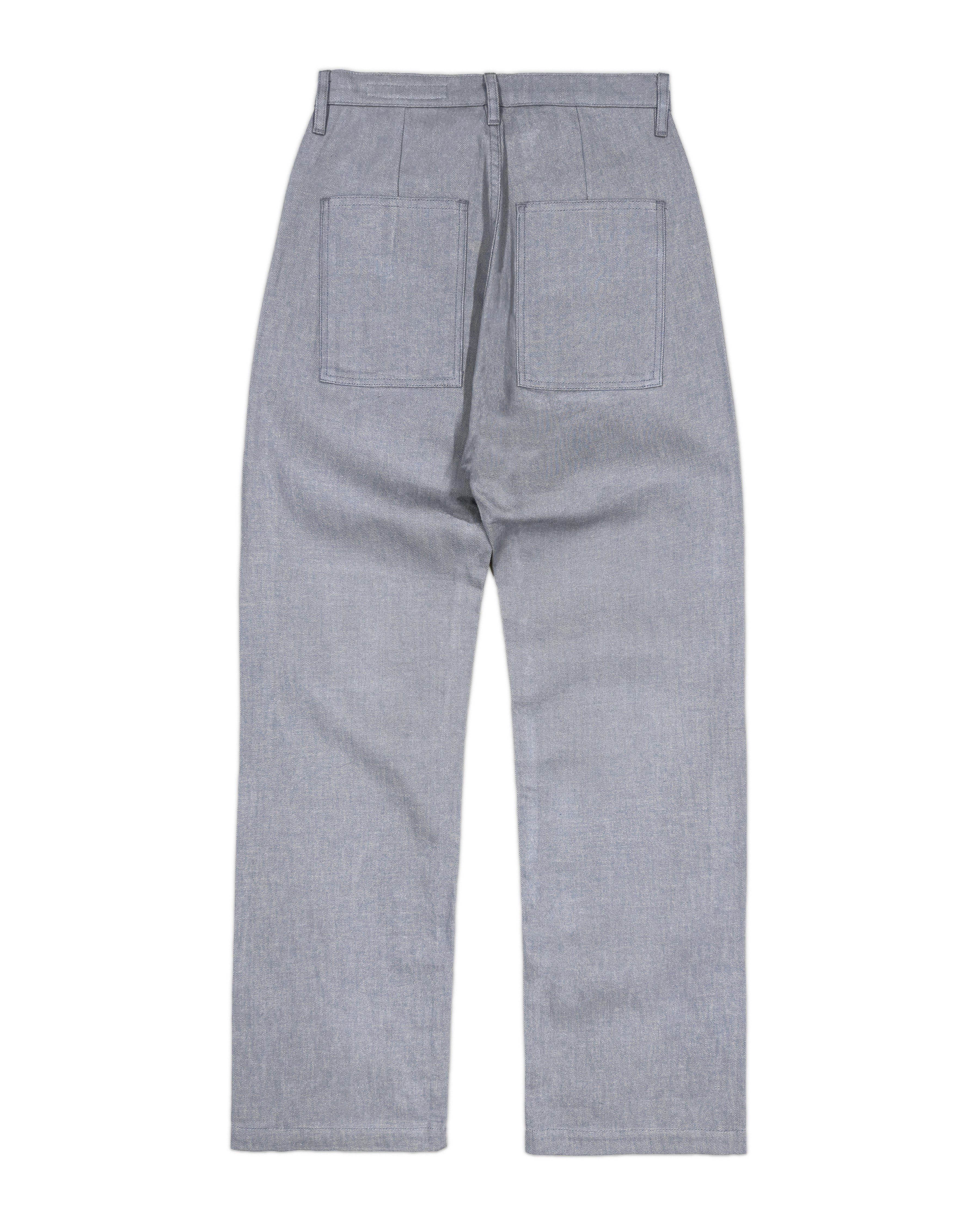 DOMINO GREY LINEN BLEND TROUSER