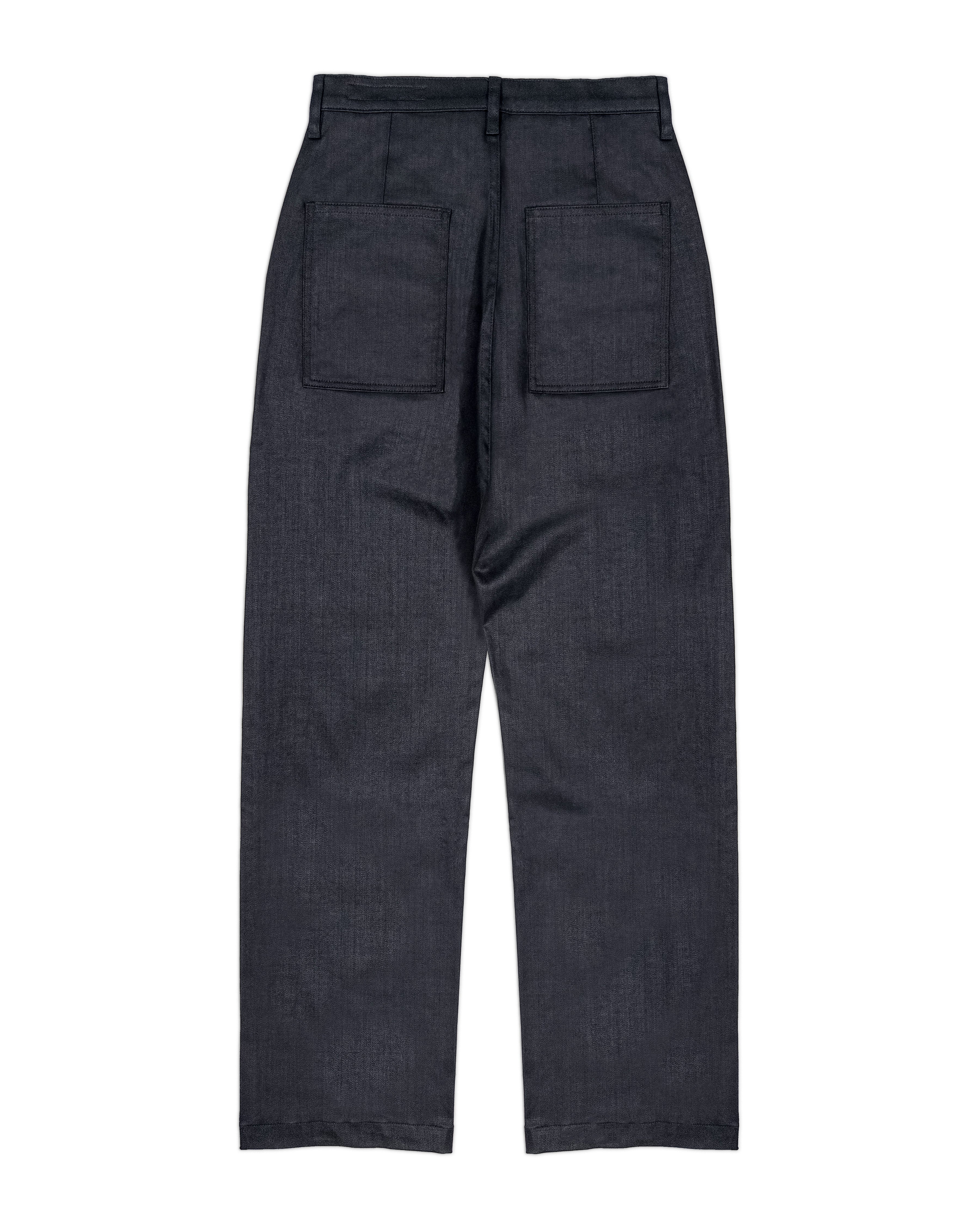 DOMINO COATED BLACK TROUSER