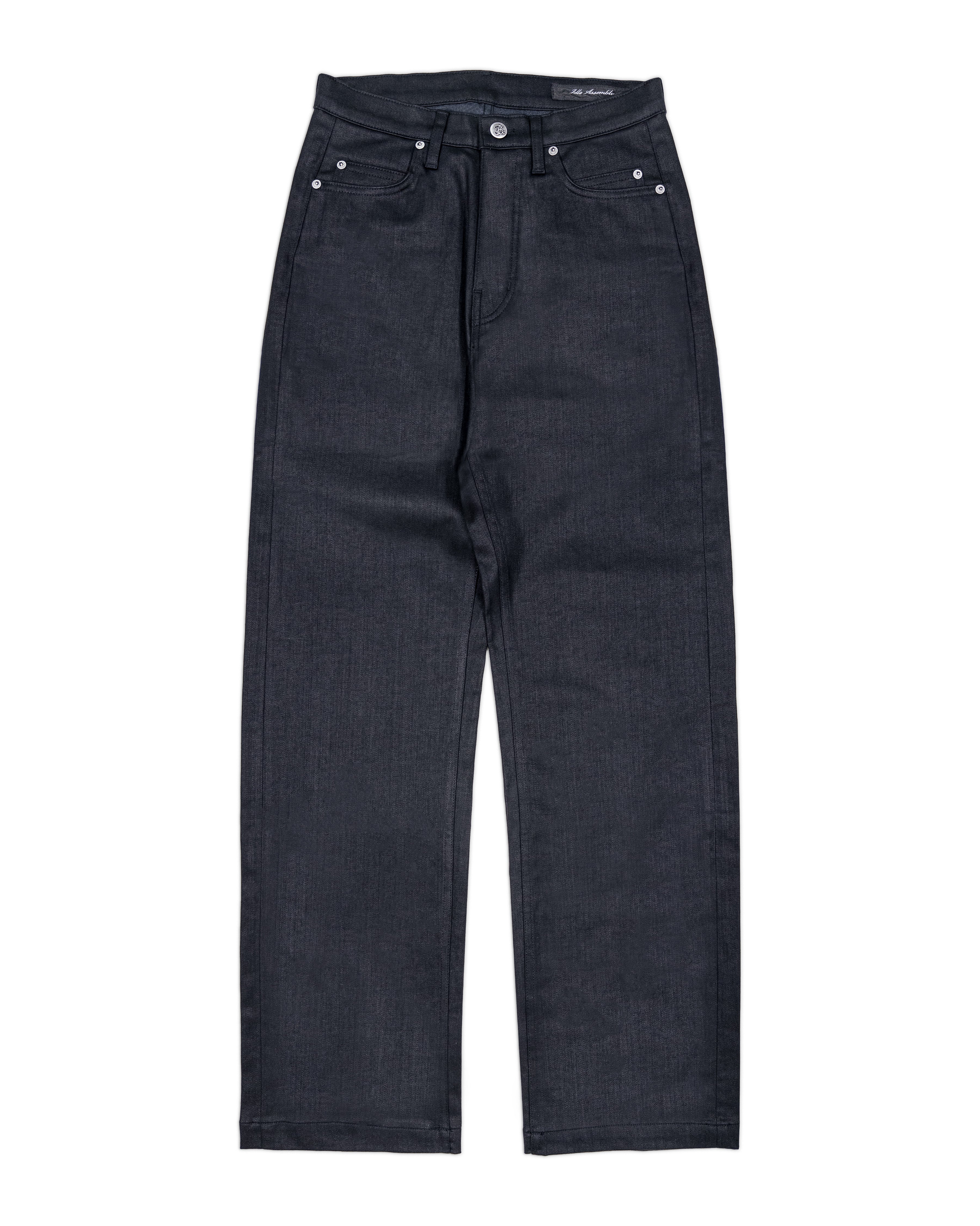 DOMINO COATED BLACK TROUSER