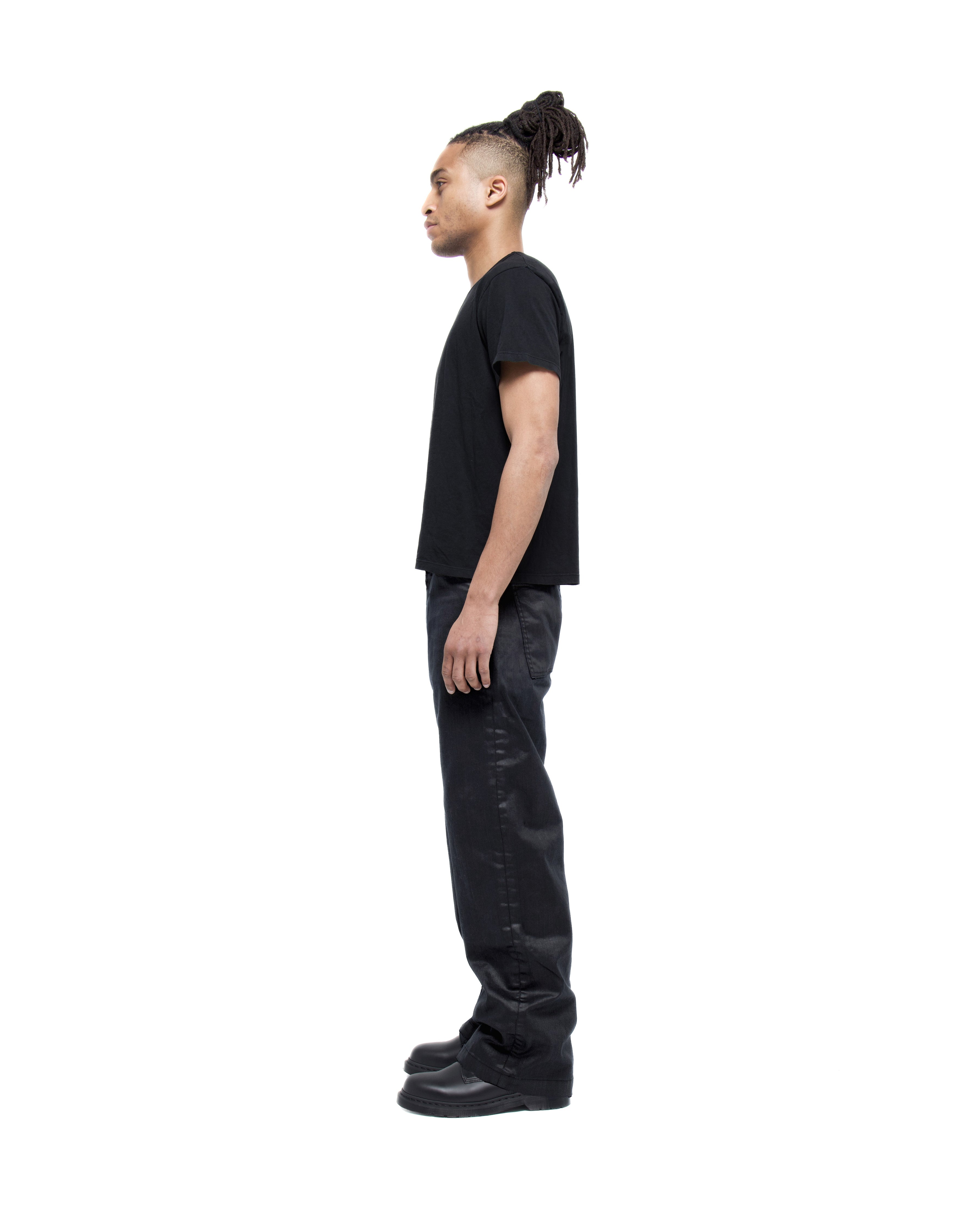 DOMINO COATED BLACK TROUSER
