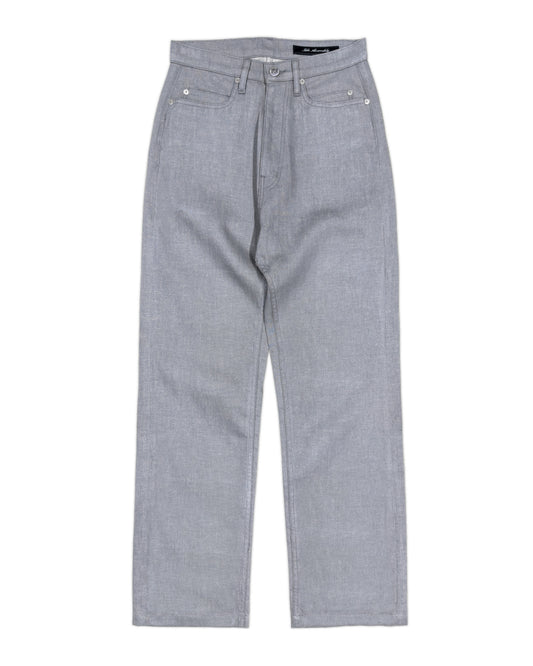 DOMINO GREY LINEN BLEND TROUSER
