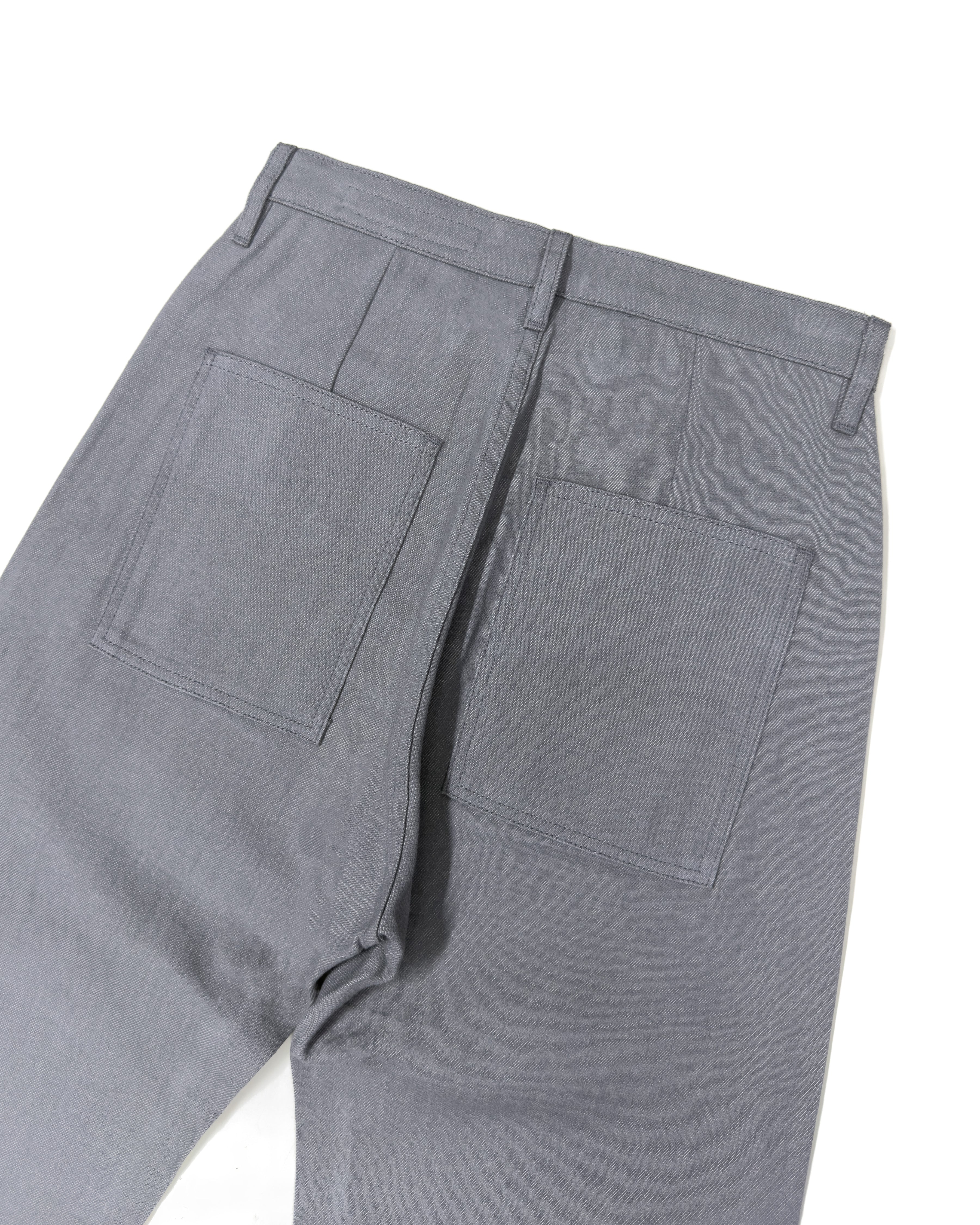DOMINO GREY LINEN BLEND TROUSER